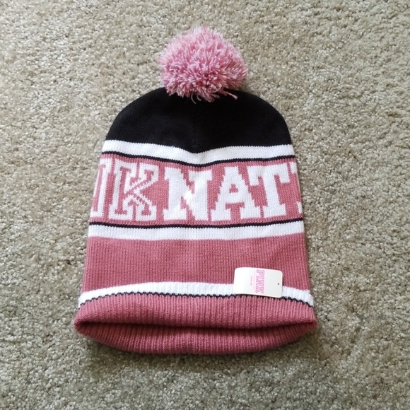 PINK Victoria's Secret Accessories - PINK Nation beanie PINK Victoria's Secret Accessories - PINK Nation beanie